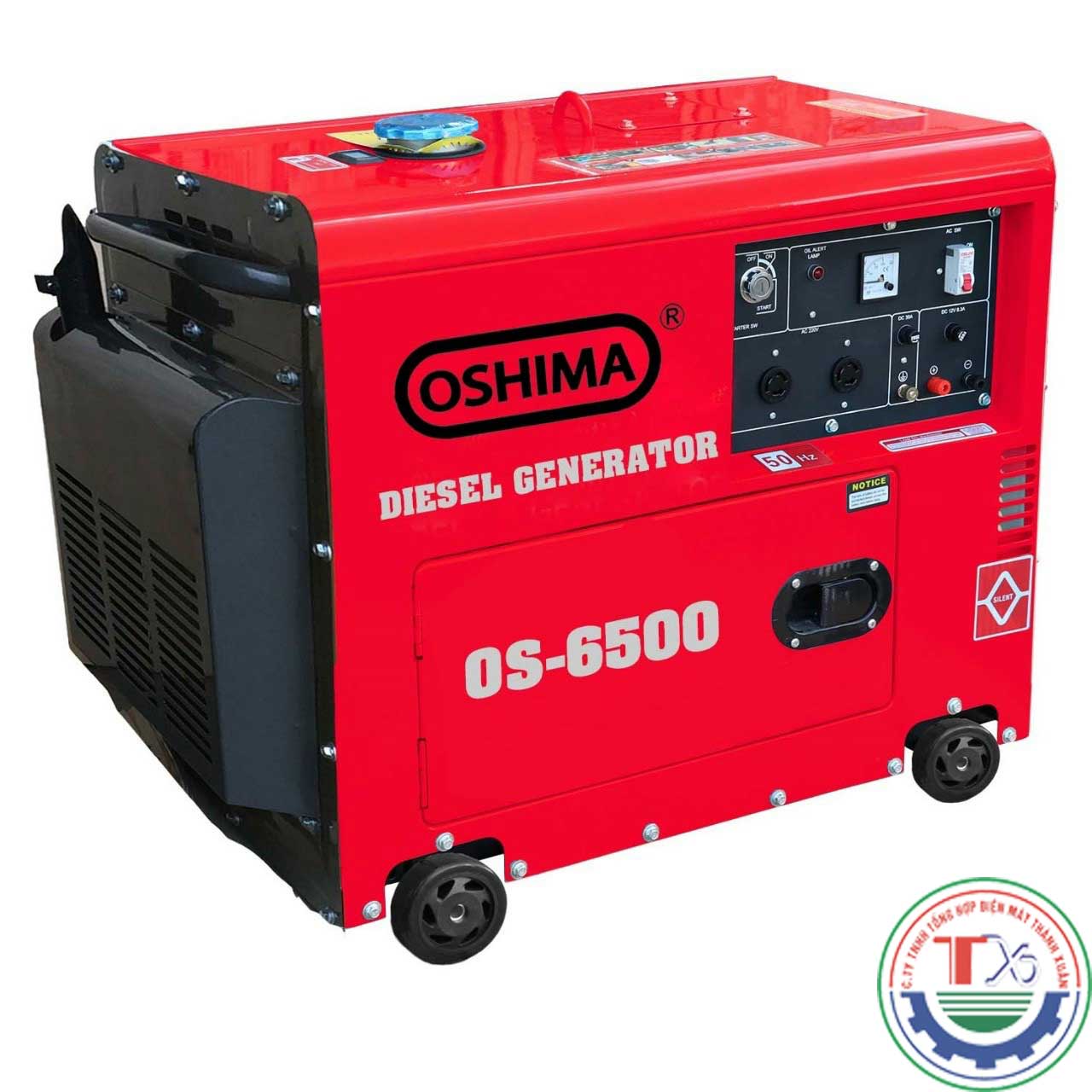 Máy Phát Điện Chạy Dầu 5kw Oshima 6500