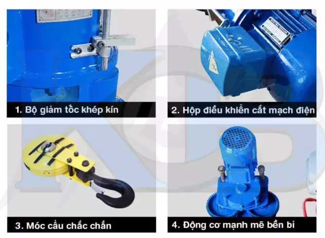 Pa lăng cáp điện CD 5 tấn 9m