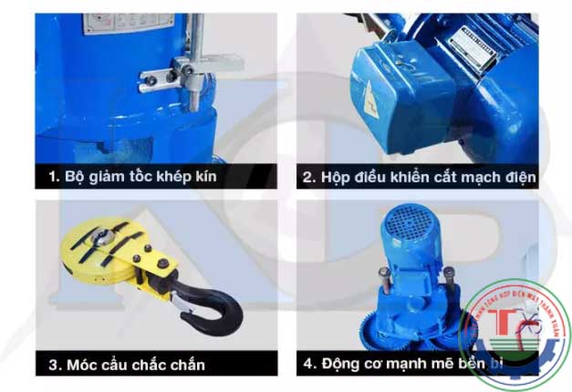 Pa lăng cáp điện CD 5 tấn 12m