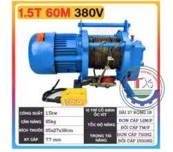 Tời mặt đất SHUANG GE 750kg - 1500kg/380v/60m