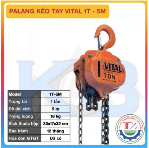 Palang Kéo Tay VITAL 1T-5M