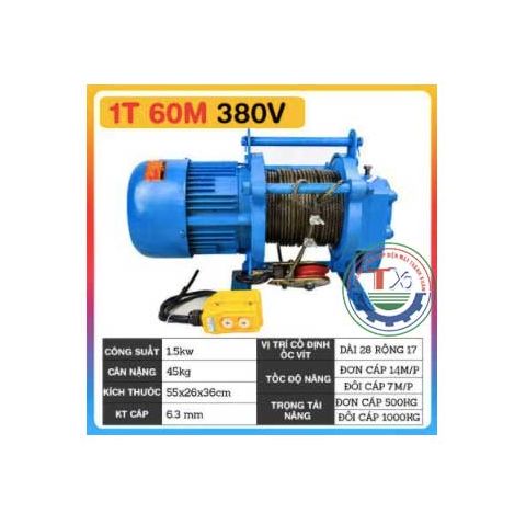 Tời mặt đất SHUANG GE 500kg - 1000kg/380v/60m