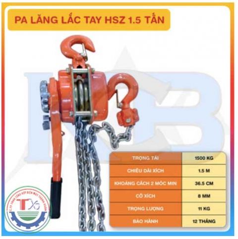 Palang lắc tay HSZ 1.5T x 1.5M